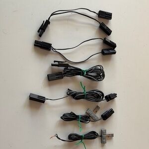 Black Electrical Connectors and Cables